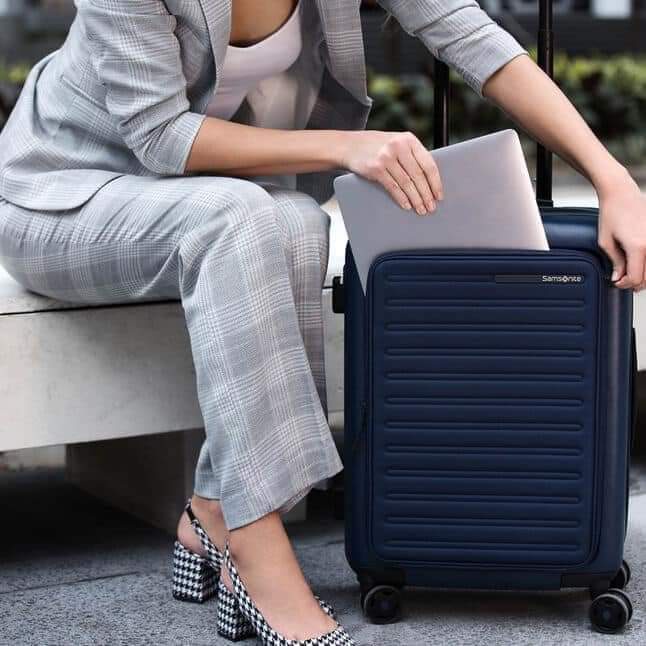 Vali Samsonite STACK'D EASY ACCESS Siu đẹp có ngăn QuickEntry mở phía trước  - HANGDUC88