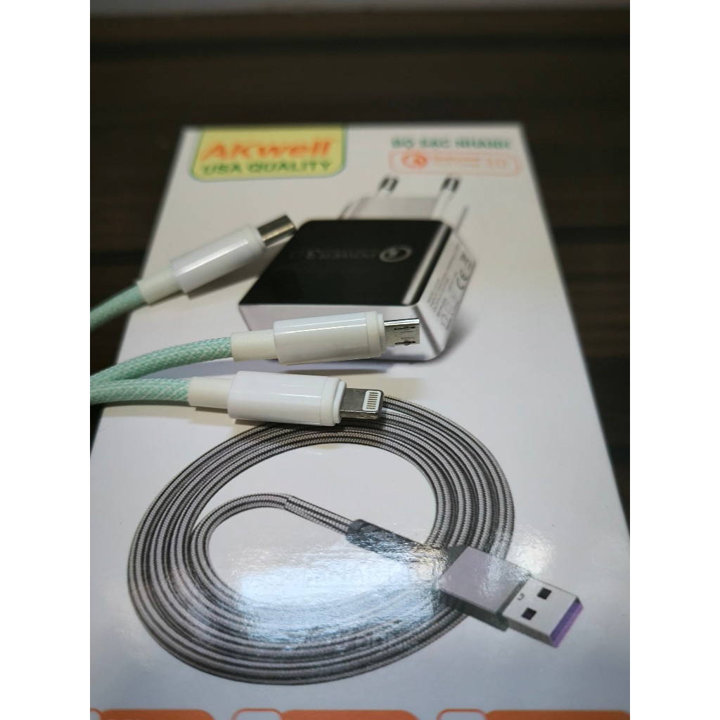 Bộ sạc nhanh đa năng Akwell 3.0A