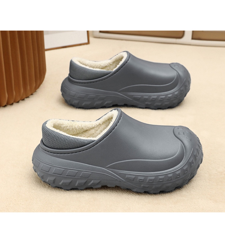 Dép Bông Đi Trong Nhà cotton Đế Dày Chống Nước Giữ Ấm Mùa Đông Phong Cách Mới Cho Cặp Đôi