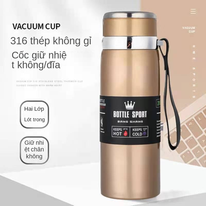 Bình giữ nhiệt 1000ml cao cấp có nắp lọc trà - bình nước tiện lợi lõi inox 304 không gỉ, giữ nóng lạnh hiệu quả Standbys