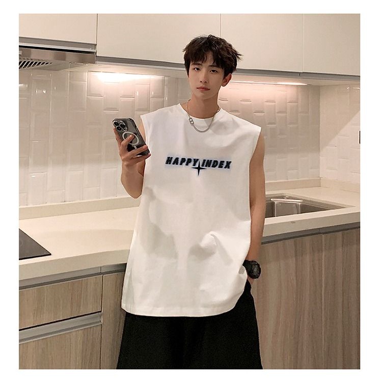 Áo Thun Ba Lỗ In Chữ Thời Trang Nam Tính