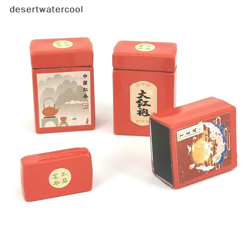 Dc Mô Hình Hộp Trà Đen Trang Trí Nhà Búp Bê Tỉ Lệ 1 / 12
