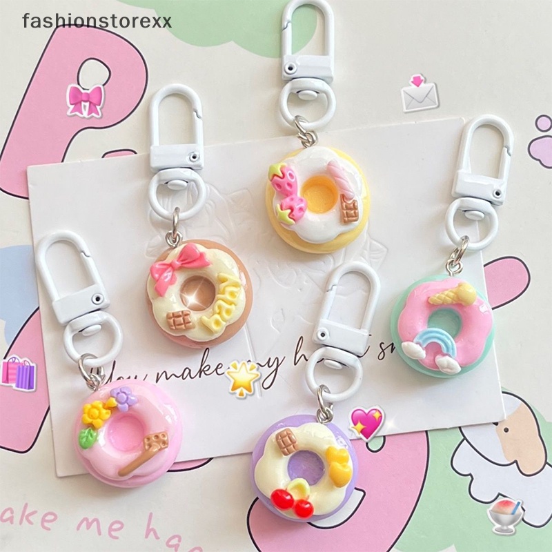 Móc Khóa Hình Bánh Donut Dễ Thương Trang Trí Ba Lô / Xe Hơi / Quà Tặng Cho Cặp Đôi vvn