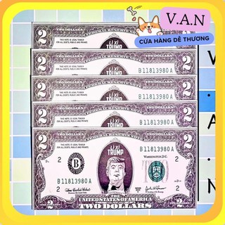 Bao lì xì Đô-la Trump 6 cái DÀY ĐẸP kích thước chuẩn Đô