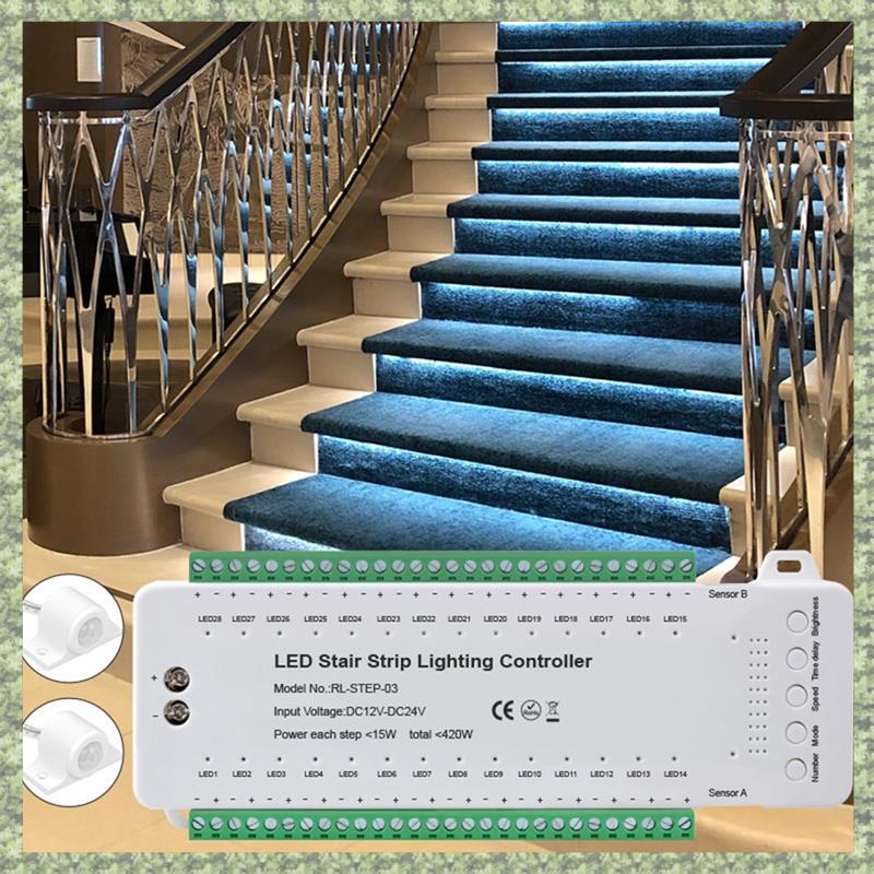 Bộ Điều Khiển Cảm Ứng Chuyển Động Đèn led Cầu Thang Thông Minh