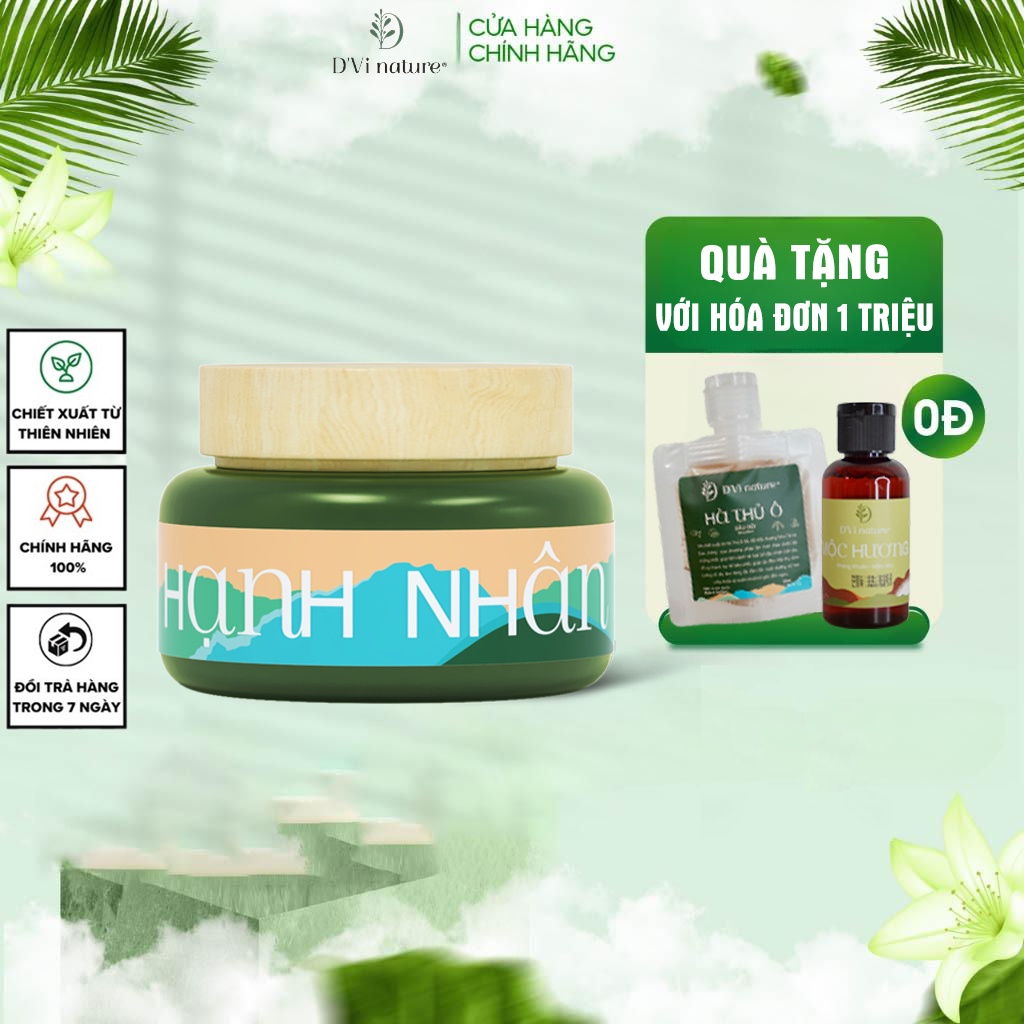 Sữa Rửa Mặt Hạnh Nhân D’Vi Nature