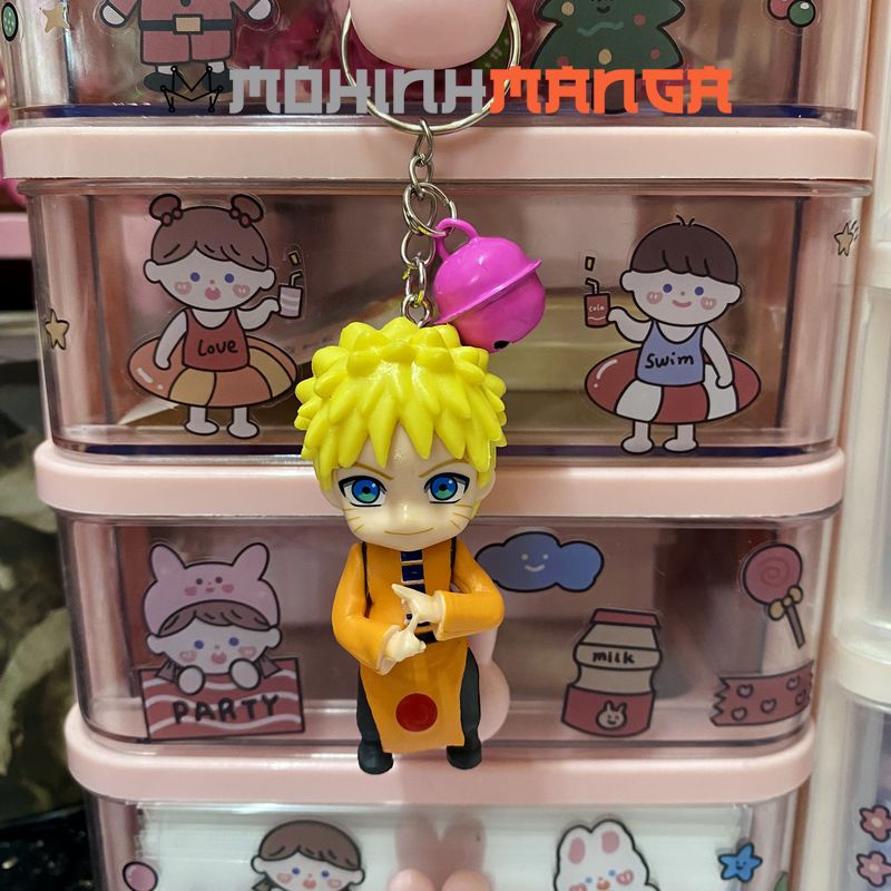 Móc khóa mô hình 12 nhân vật Naruto Kakashi Sasuke Itachi Gaara Sakura Minato Rock Lee Nara Shikamaru Hinata Boruto