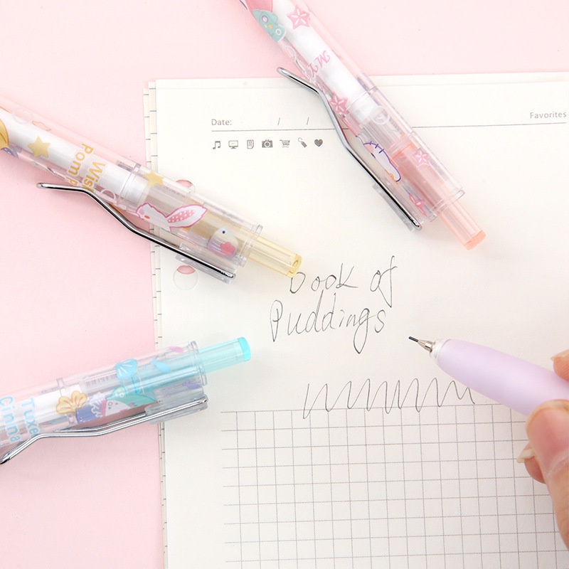 Sanrio Hộp Bút Chì Tự Động 3d 0.5mm In Họa Tiết kuromi my melody cinnamoroll Dễ Thương