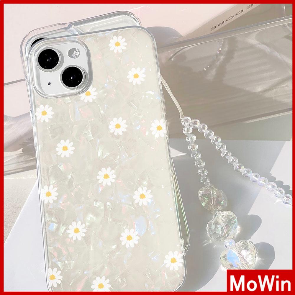 Mowin - Ốp điện thoại Ốp lưng iPhone 15 Pro Max Ốp Lưng Vỏ Đại Dương Đầy Màu Sắc Vỏ Trong Suốt Hình Ba Chiều Laser Mềm TPU Hoa cúc đơn giản Tương thích với iPhone 14 Pro max 13 12 11 XR XS 7 8Plus