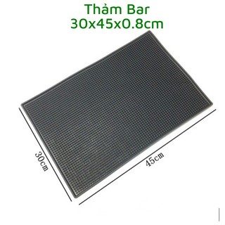 Thảm bar pha chế cao su - nhiều size - nhiều kích cỡ (30x15 - 30x45 - 60x30 - 60x8 cm)