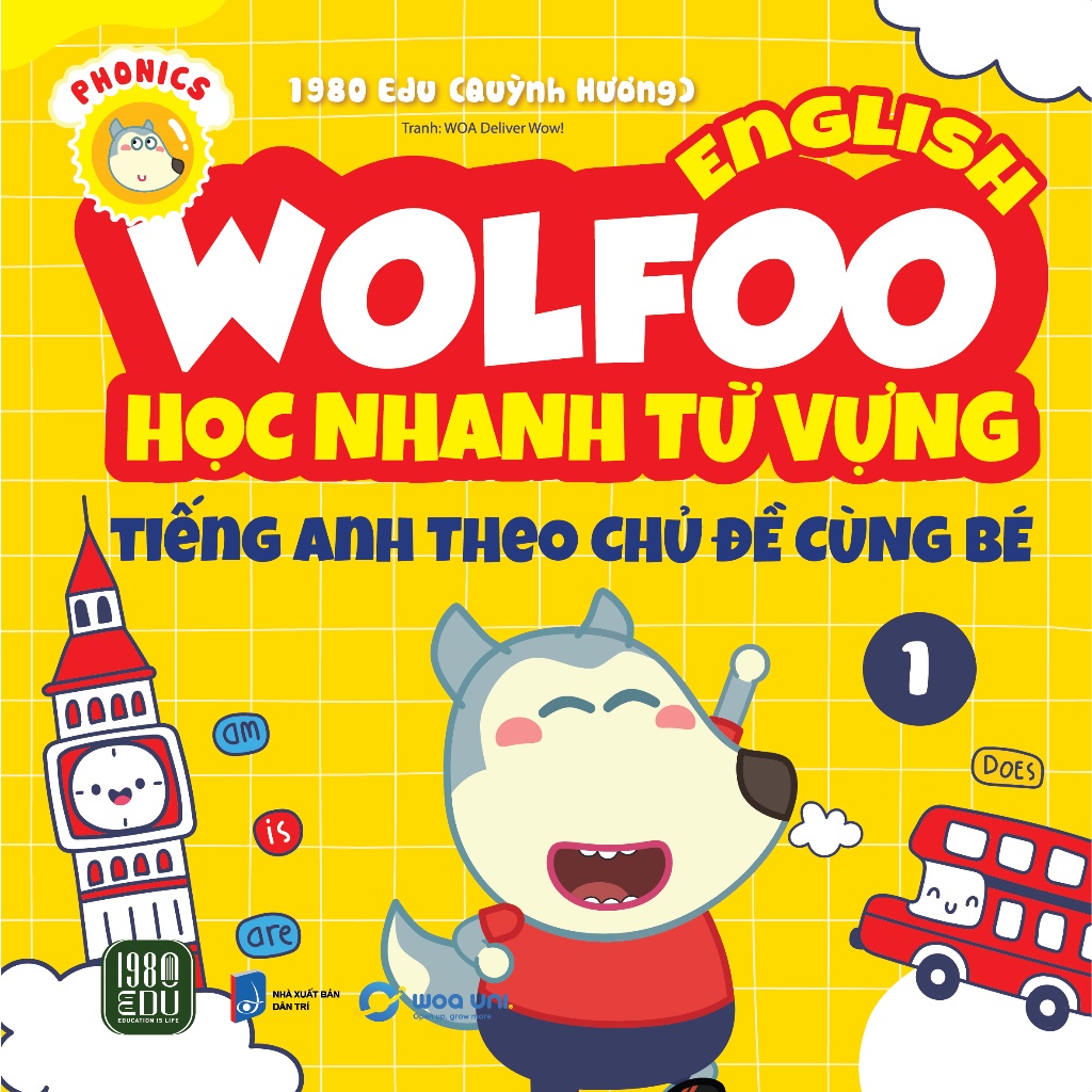 Sách - Wolfoo English – Học Nhanh Từ Vựng Tiếng Anh Theo Chủ Đề Cùng Bé 1