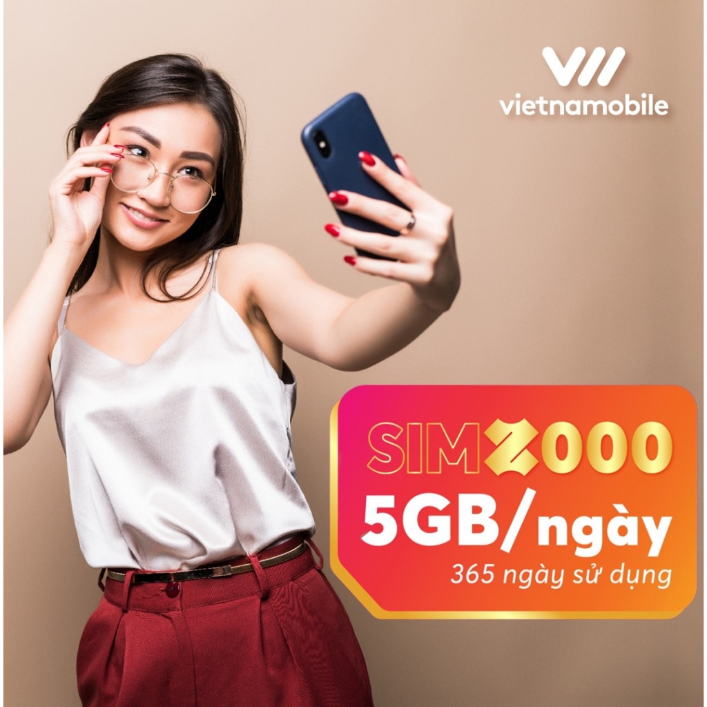 SIM 4G TRỌN GÓI 1 NĂM 5GB/NGÀY TỐC ĐỘ CAO, SIM 4G VIETNAMOBILE 1 NĂM KHÔNG NẠP TIỀN