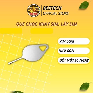 Que chọc sim, dụng cụ lấy khay sim móc chìa khóa kim loại cho mọi điện thoại - Beetech