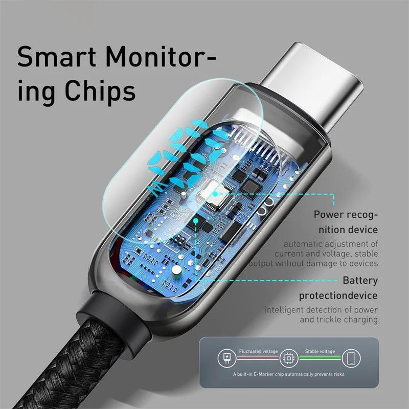 Baseus Cáp Sạc Nhanh pd 100w usb c Cho iphone15 promax xiaomi samsung macbook
