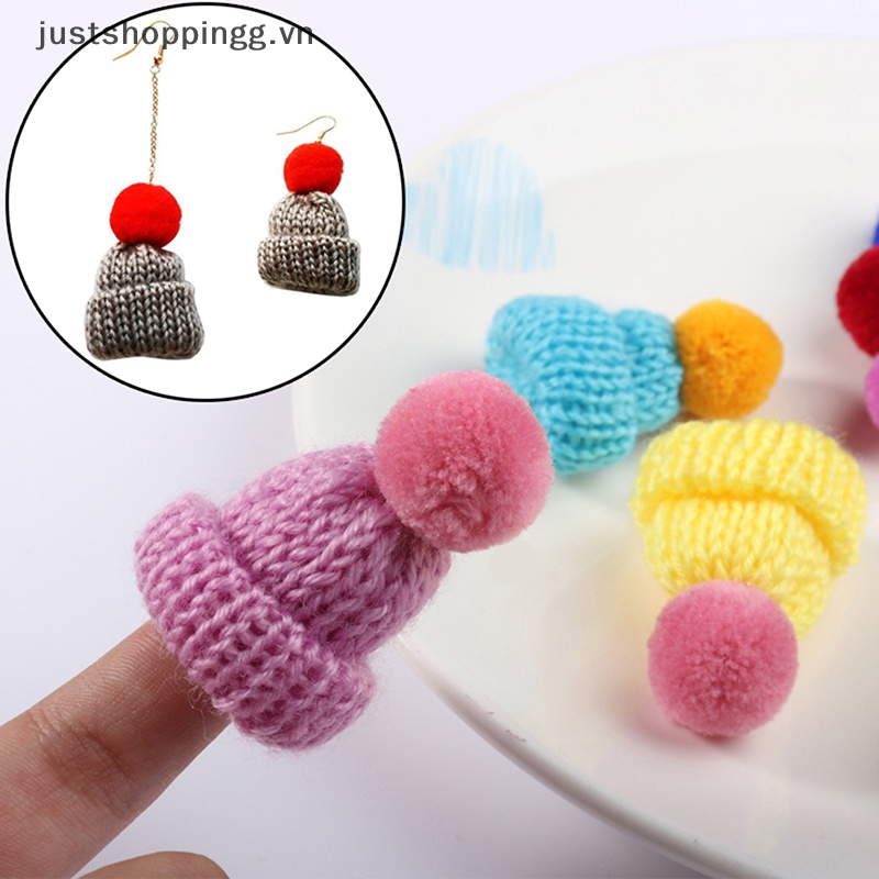 Set 10 Mũ Len mini 3.5cm Làm đồ Thủ Công Cho Búp Bê