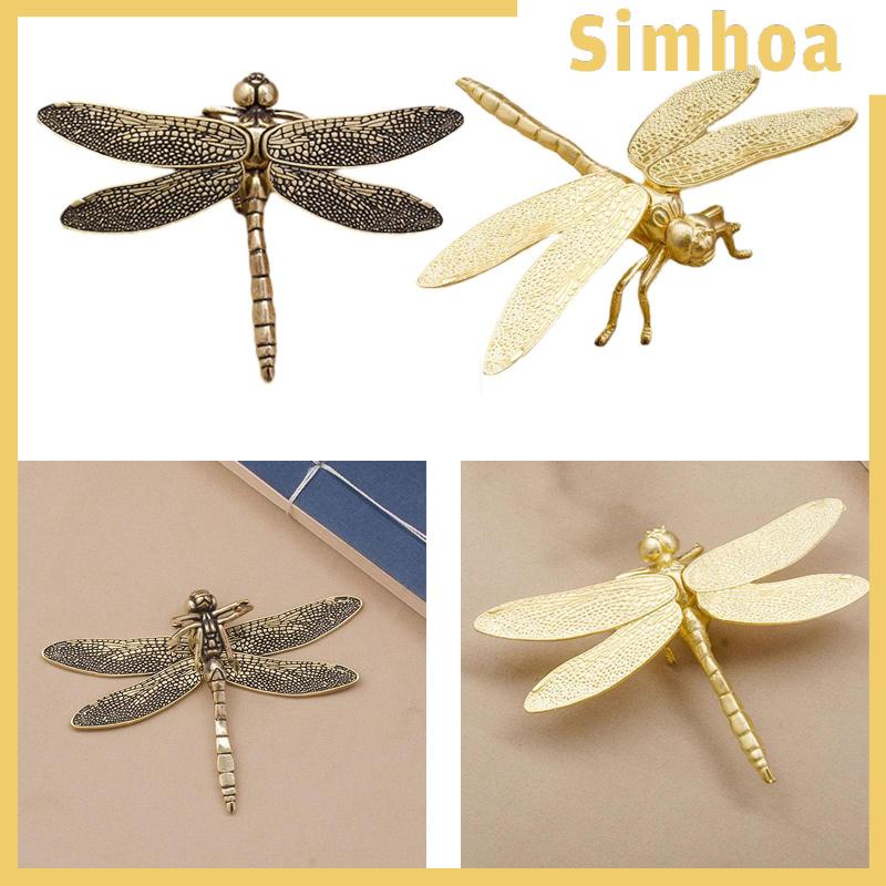 Tượng Chuồn Chuồn mini Bằng Đồng Thủ Công Để Bàn Trang Trí