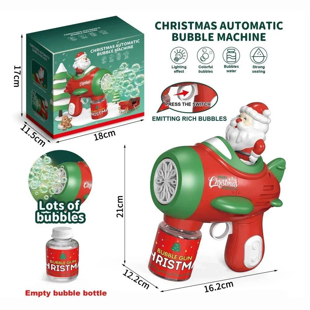 Dalton Máy Thổi Bong Bóng Xà Phòng Điện Tử Tự Động Hình Ông Già Noel Vui Nhộn Bằng Nhựa Có Đèn Cho Bé Trai Bé Gái Dịp Giáng Sinh