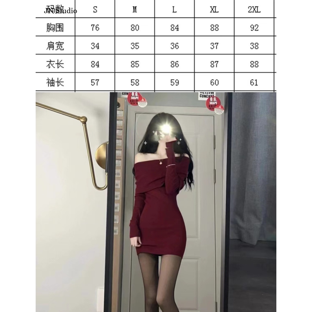 JN Studio Chic váy nữ Đầm Body Cho thời váy hàn quốc Casual Cute Fashion WLQ23B0MOP 47Z231124