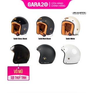 Mũ bảo hiểm 3/4 Bulldog Heli sợi thuỷ tinh (Fiberglass) - GARA20