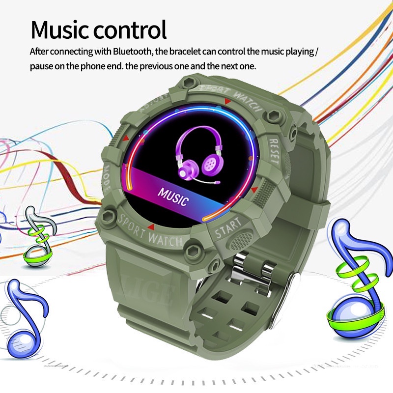 Fd68s Đồng Hồ Thể Thao Thông Minh usb bluetooth Theo Dõi Nhịp Tim / Báo Động ip67 Chống Thấm Nước