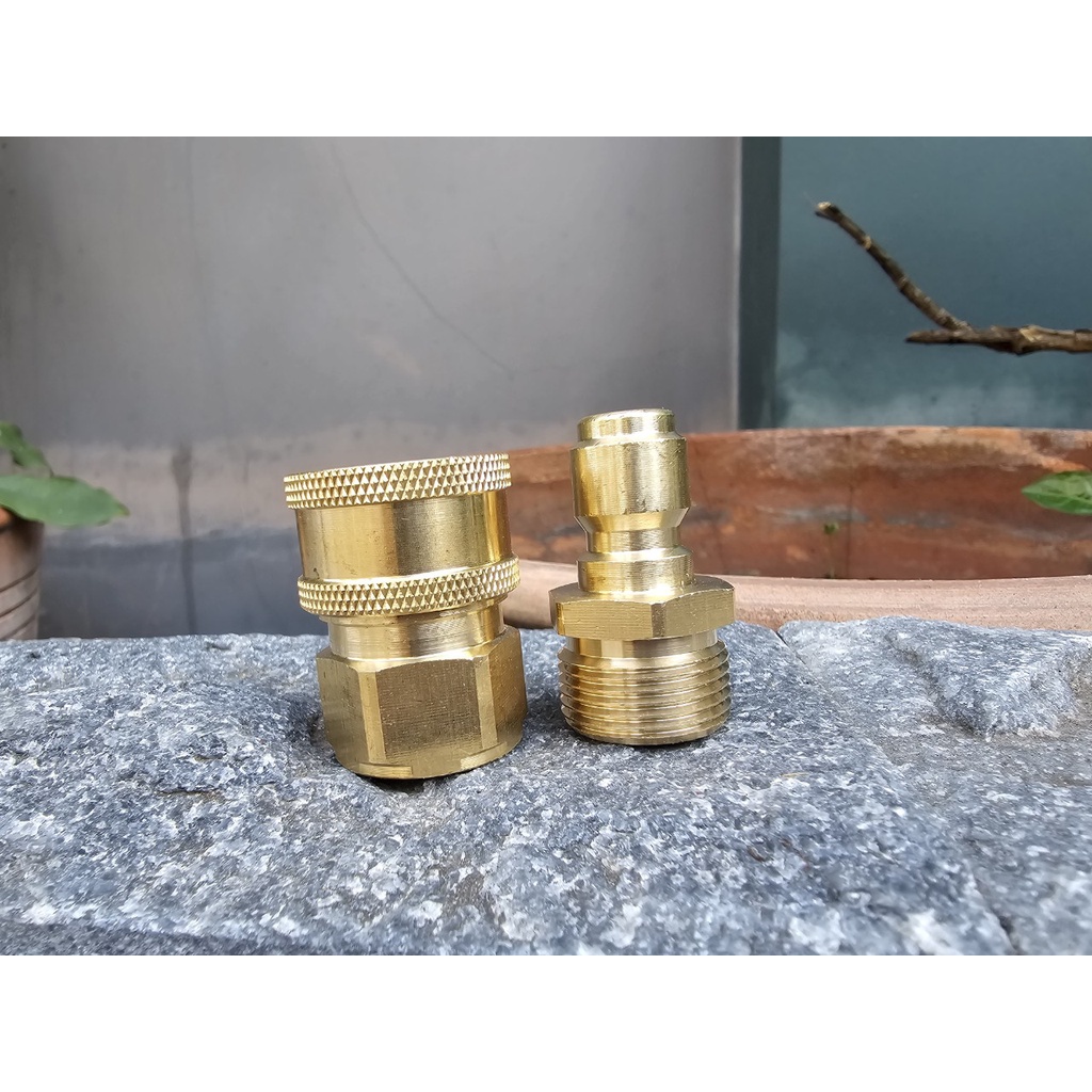 Khớp Nối Nhanh 3/8 Ren 22mm Cho Máy Rửa Xe