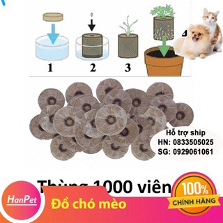 1 viên xơ dừa ươm hạt trồng cây