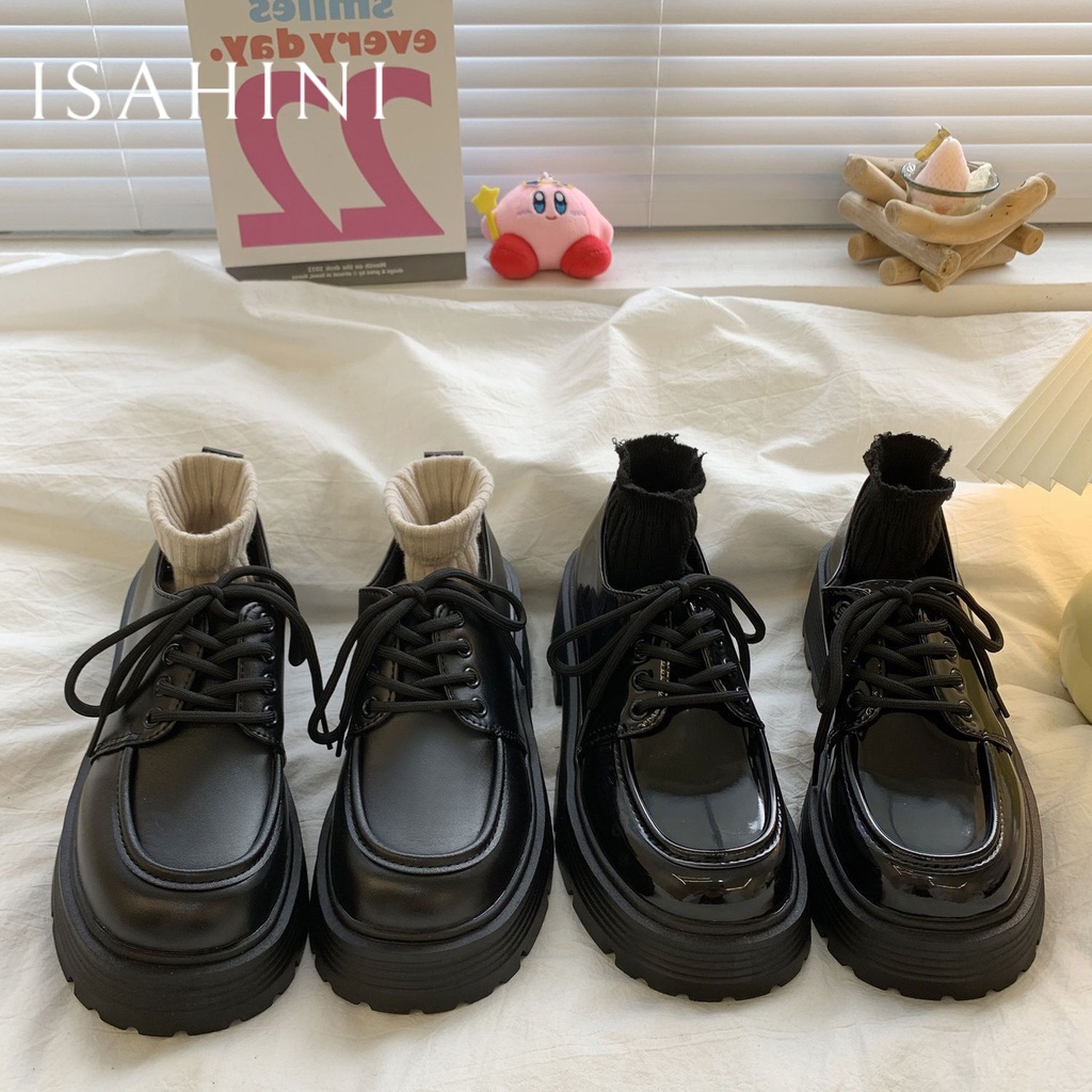 ISAHINI  giày búp bê Mary Jane Lolita Đế da mềm đế êm thời trang Bền chặt Thời trang Phối màu tinh tế Độ bền cao Lịch sự Sang trọng FLF23B0XQU 48Z231129