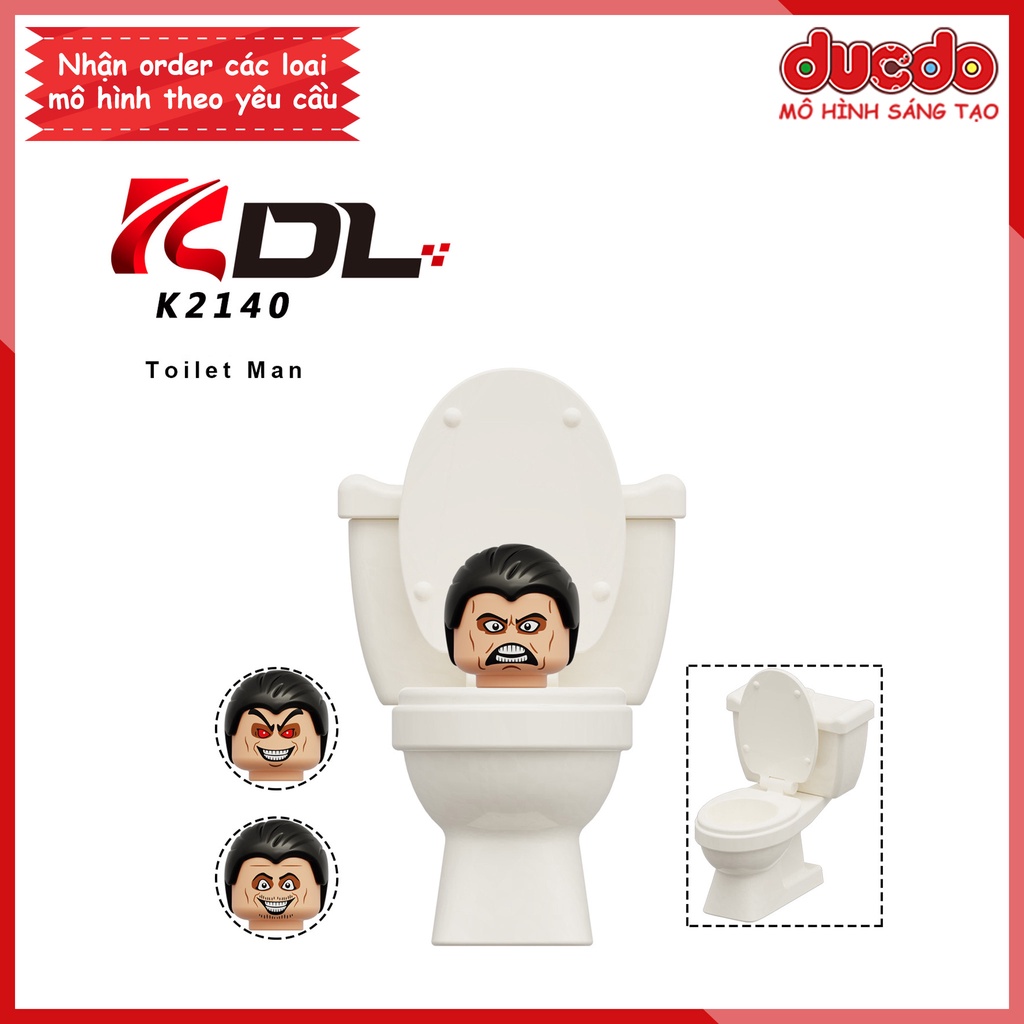 Minifigures nhân vật Speaker TV Skibidi Toilet - Đồ chơi Lắp ghép Xếp hình Mô hình Mini Koruit KDL818