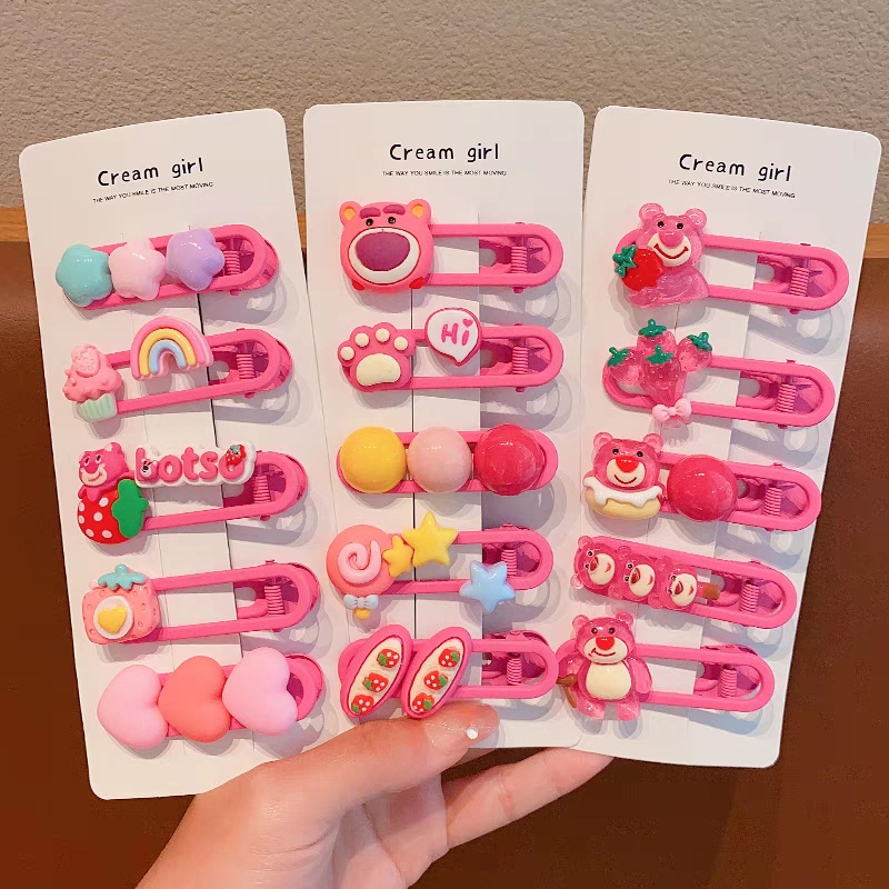 Set 5 Kẹp Tóc Dễ Thương Cho Bé Gái