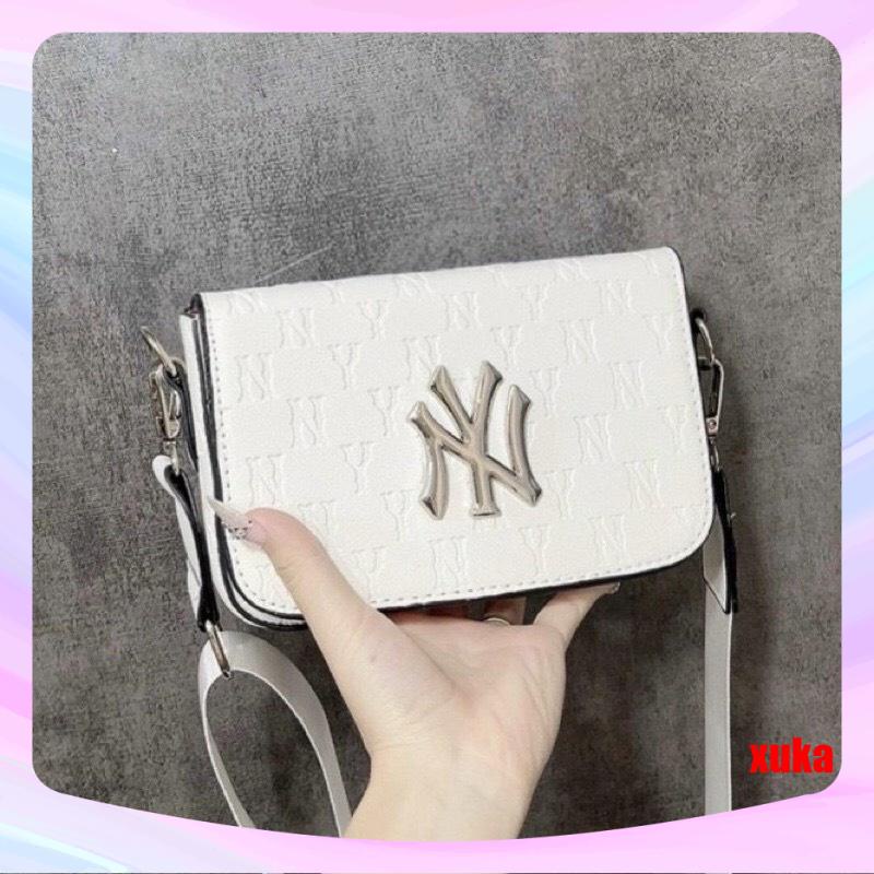 🔥Túi MLB chữ NY dáng vuông dây đeo bản to size 20 hottren thời trang trẻ  ✅🌺]