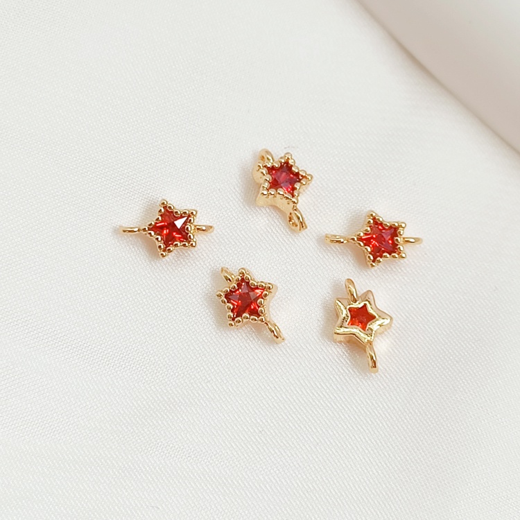 Dây Chuyền Mạ Vàng 14k Đính Đá zircon Hai Màu Sắc Dùng Làm Trang Sức diy