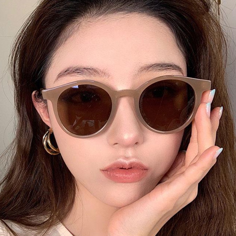 Kính Mát Gọng Tròn oval Siêu Nhẹ Phong Cách Cổ Điển Thời Trang Cho Nam Và Nữ