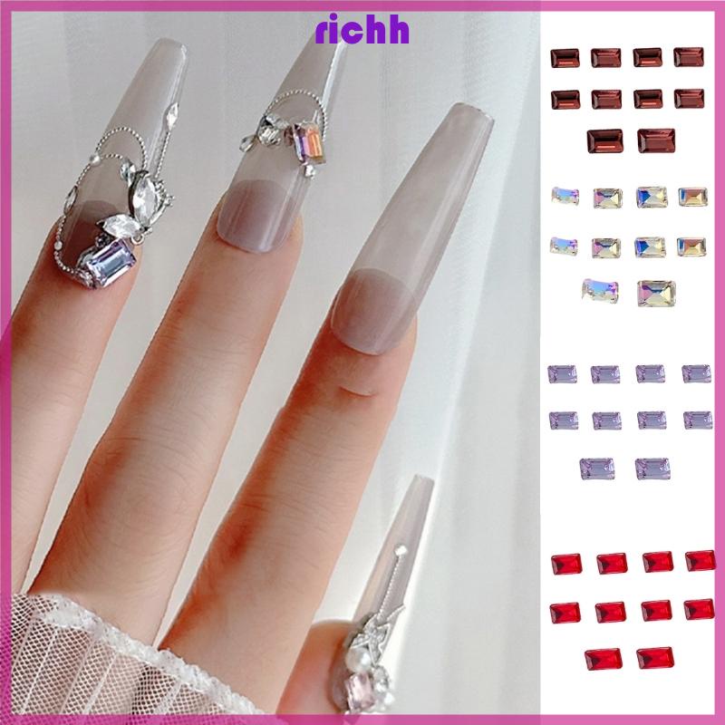 Set 10 Hạt Pha Lê 3d Đính Móng Nghệ Thuật charms