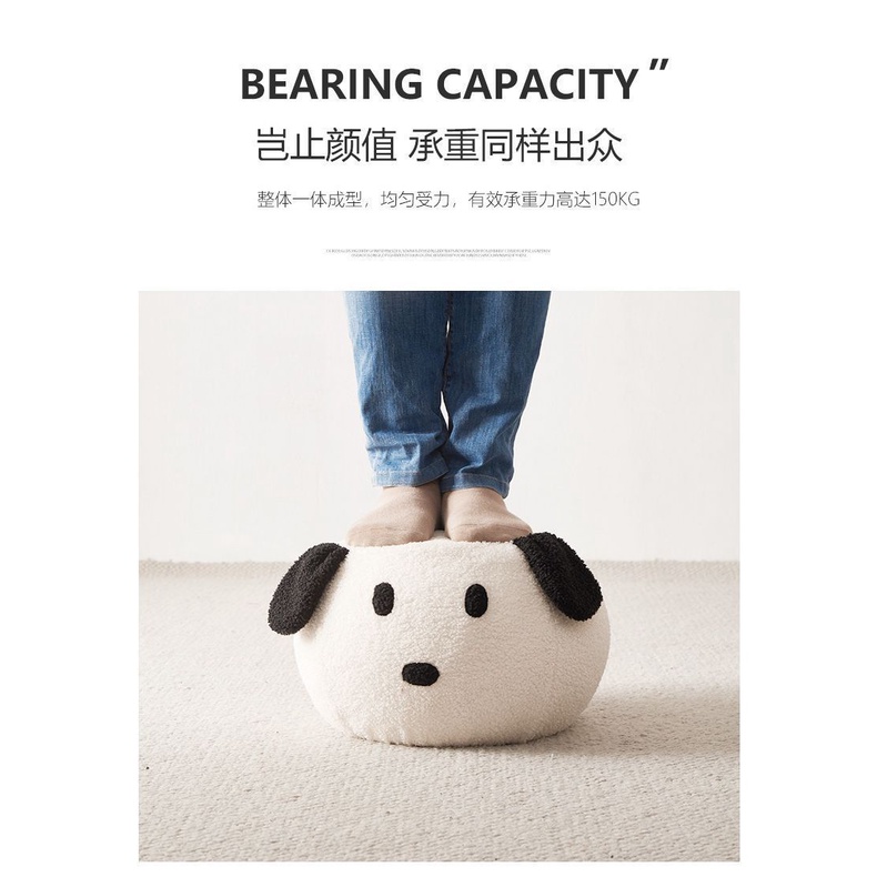 [Mã CLS2404A giảm 30k đơn 150k] Ghế Đẩu Giả Lông Cừu Vui Nhộn Sáng Tạo Trang Trí Phòng Khách / Phòng Ngủ | BigBuy360 - bigbuy360.vn