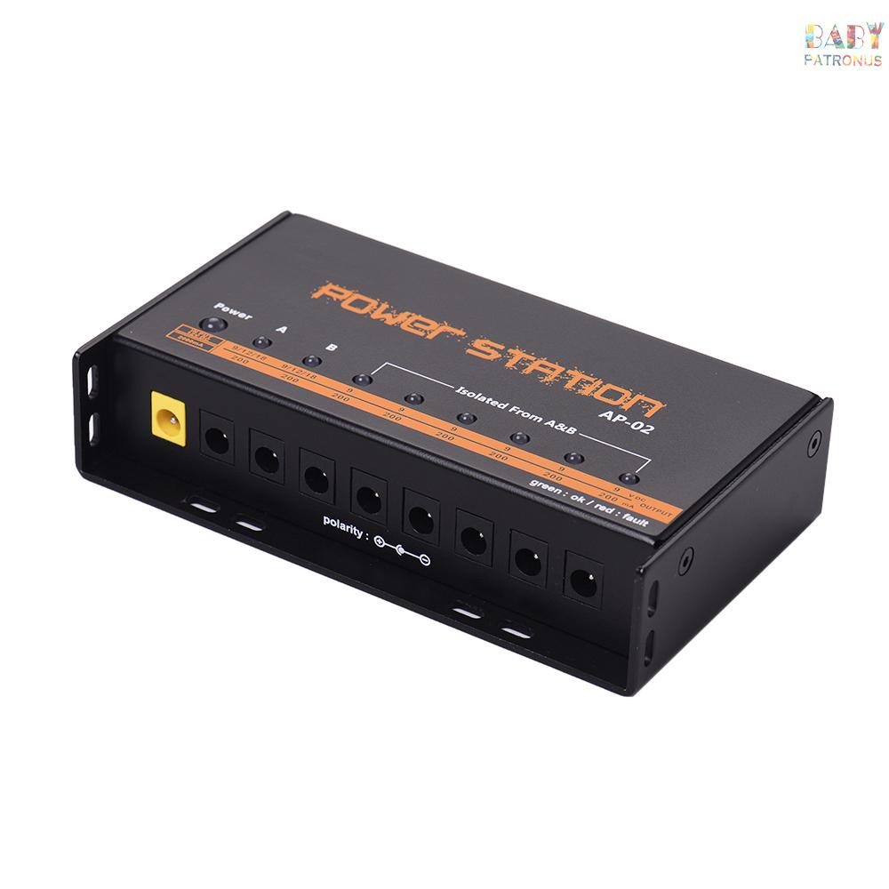 ♬|Bộ Nguồn 8 dc Cho Bàn Đạp Hiệu Ứng 9v / 12v / 18v Phích Cắm uk Cho guitar