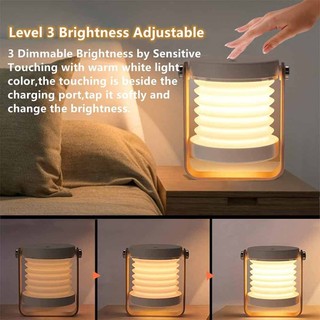Led Folding Table Desk Lamp USB Rechargeable Telescopic Lantern Night Light