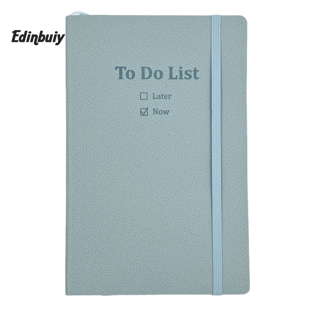 Edi to-do Sổ Ghi Kế Hoạch Thời Gian Quản Lý Thời Gian a5 Với Dây Thun Và Ruy Băng Đánh Dấu Sách Cho Học Sinh