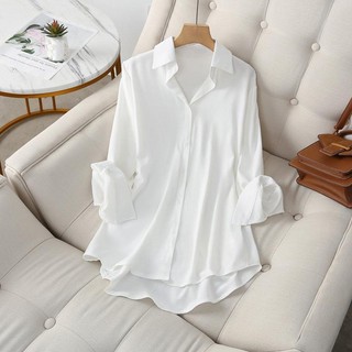 Mềm Áo Sơ Mi tencel Đơn Giản / Phong Cách Hàn Quốc: Dáng Rộng Cài Nút Thời Trang Xuân Thu Cho Nữ ry57