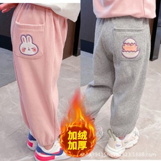 Quần Nỉ Dài Dễ Thương Thời Trang Thu Đông Cho Bé Gái Kích Thước 90-160cm