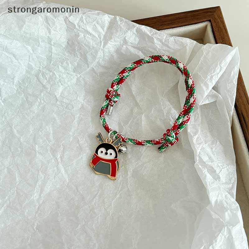 St Vòng Tay Mặt Hình Ông Già Noel Tuần Lộc Chim Cánh Cụt Hoạt Hình Sáng Tạo Có Chuông Điều Chỉnh Được Cho Cặp Đôi Tình Nhân st