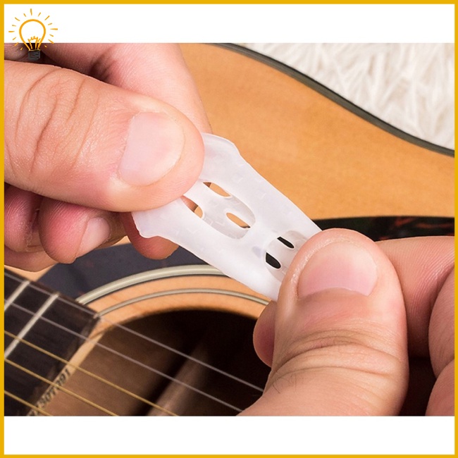 Set 5 Vỏ Bọc Ngón Tay Chống Trượt Giảm Đau Khi Chơi Đàn ukulele