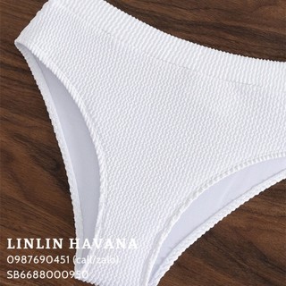 [Có sẵn] [Giá hủy diệt] Set Bikini Vải Nhún Trơn Basic