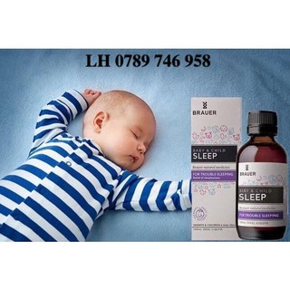 Brauer Baby & Child Sleep - Siro hỗ trợ giấc ngủ cho bé của Úc (100ml)