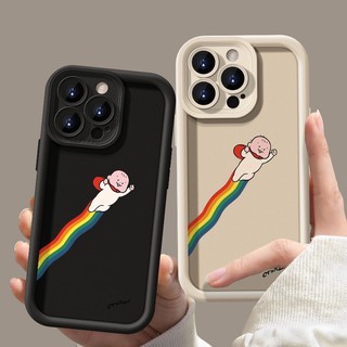 Ốp Điện Thoại Silicon Dày Mềm Hình Trẻ Em Bay Cho IPhone 11 12 13 14 15 Pro Max 14 15 Plus X XR XS Max 7 8 Plus 12 13