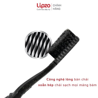 CHÍNH HÃNG Bàn Chải Đánh Răng Lipzo Ruby Charcoal Dành Cho Nhạy Cảm Với