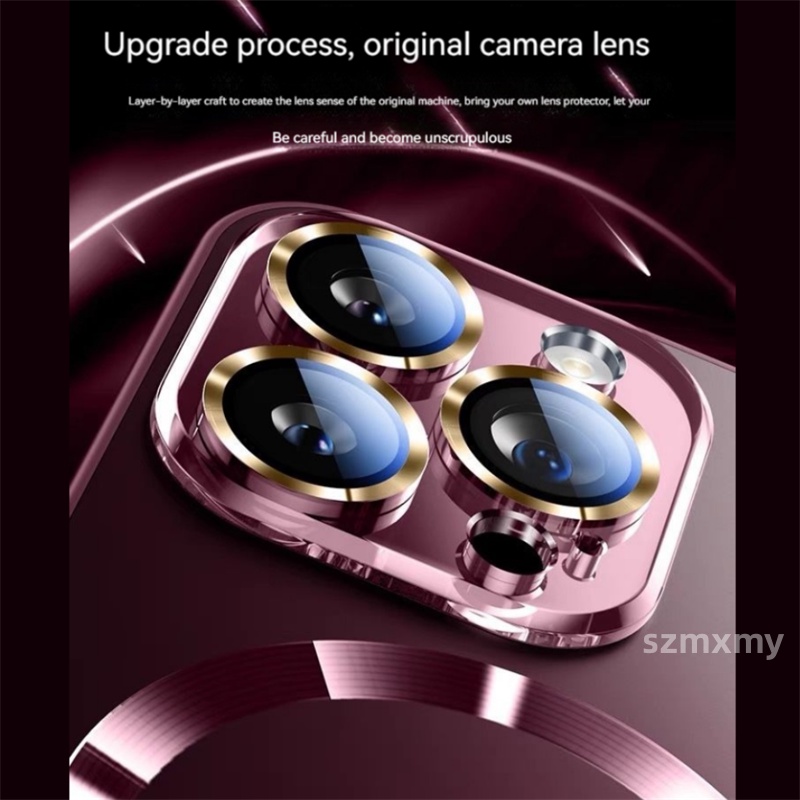 Nano Ốp Điện Thoại Kính Cường Lực Từ Tính Chống Rơi Cho iphone 15 13 12 14 pro max