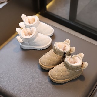 Giày Bốt cotton Lót Lông Cho Bé