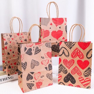 Túi xách mua sắm - túi giấy đựng bánh kẹo / đồ chơi sức chứa lớn - túi mua sắm trang trí valentine
