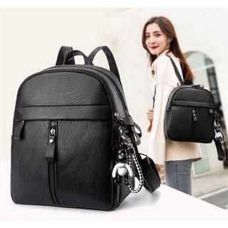 Ba lô da nữ hàn quốc kiểu dáng siêu cute bl01 tặng móc gấu