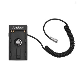 Andoer camera dv battery power supply mount plate adapter with 1/4 inch screw for blackmagic cinema pocket camera bmpcc 4k replacement for bp-u30 u60 u90 bp-u battery